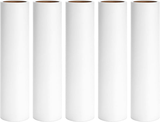 9.45 inch Large Lint Roller Refills for 9.4'' - 9.5'' Wide Lint Rollers for Pet Hair Extra Sticky Floor Lint Remover Refill 60 Sheets per Roll 5 Pack Total 300 Sheets