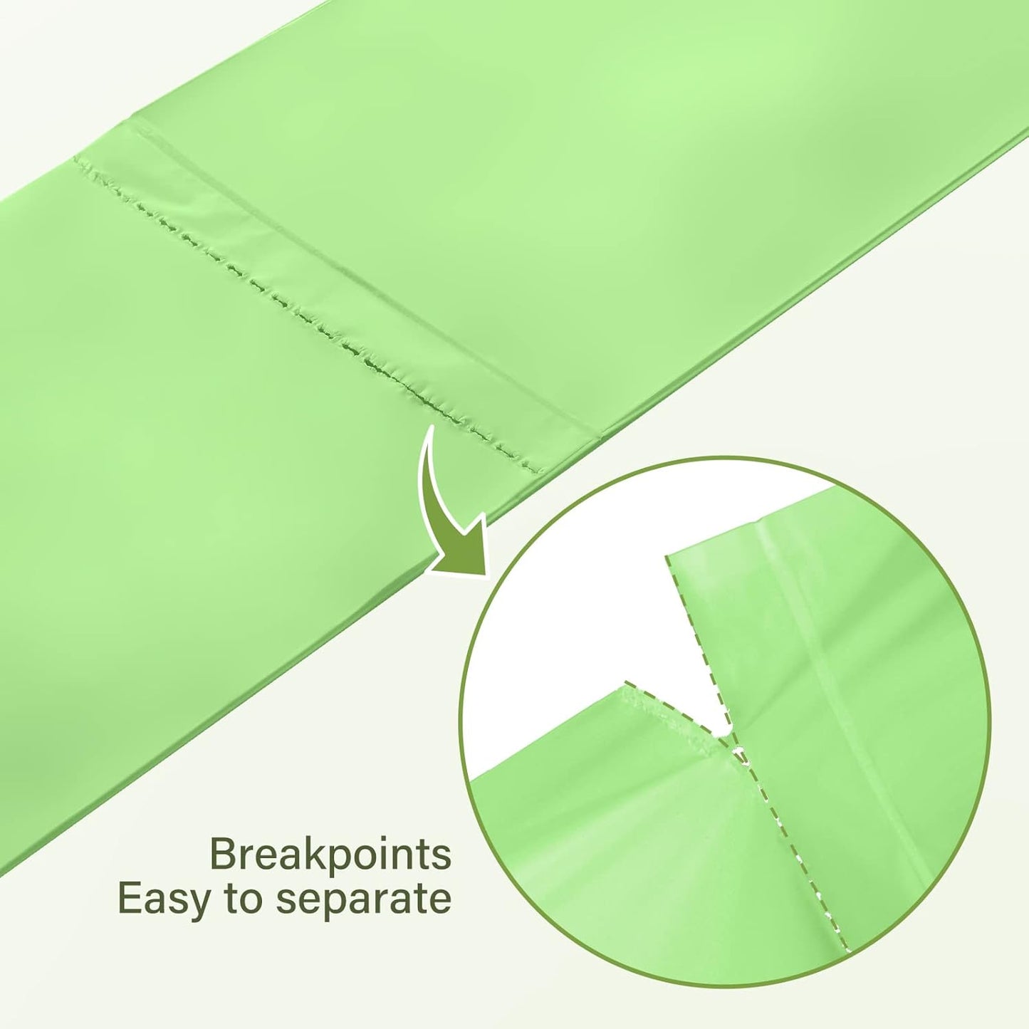 Compostable Trash Bags 2.6 Gallon 100 Counts Compost Small Garbage Bag for Kitchen Bathroom BPI Certified, Green