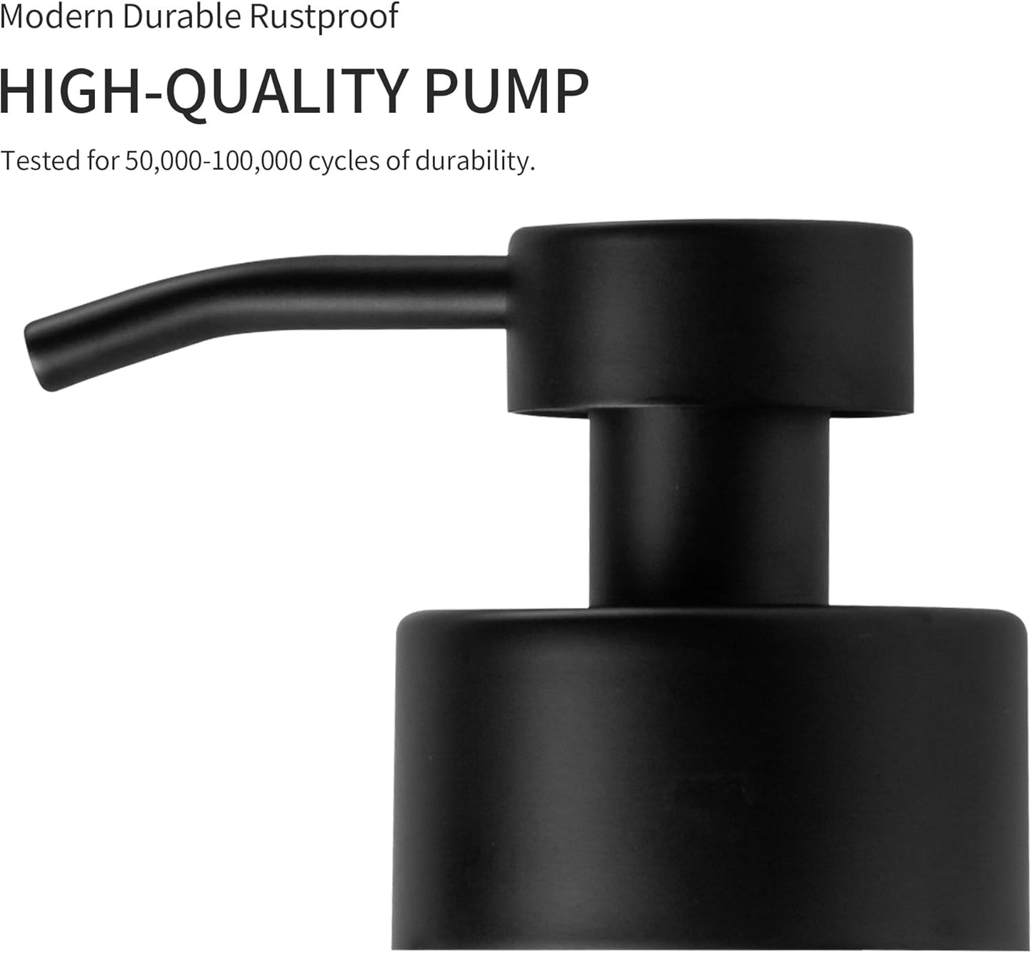 Enra Thick Glass Soap Dispenser with Clear Window,12oz Green Bathroom Soap Dispenser with Lotion Pump Hand Liquid Soap Dispenser Countertop Lotion Bottle for Bathroom(Green/Liquid Type)