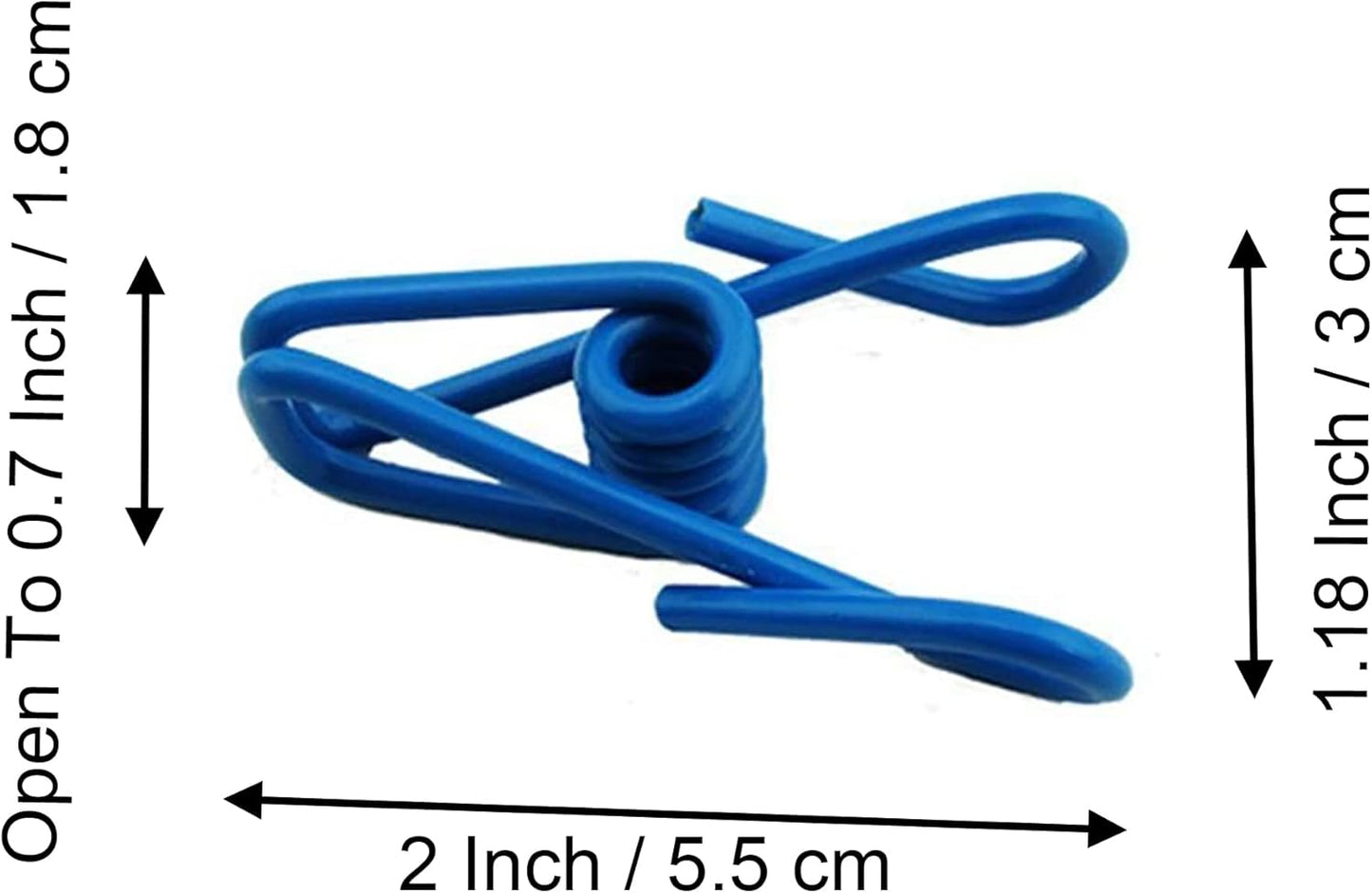 30 Pcs 2 Inch 10 Different Random Colors Chip Clips, PVC Coating High Elasticity Strength Clothes Pins, Food Clips and Bag Clips