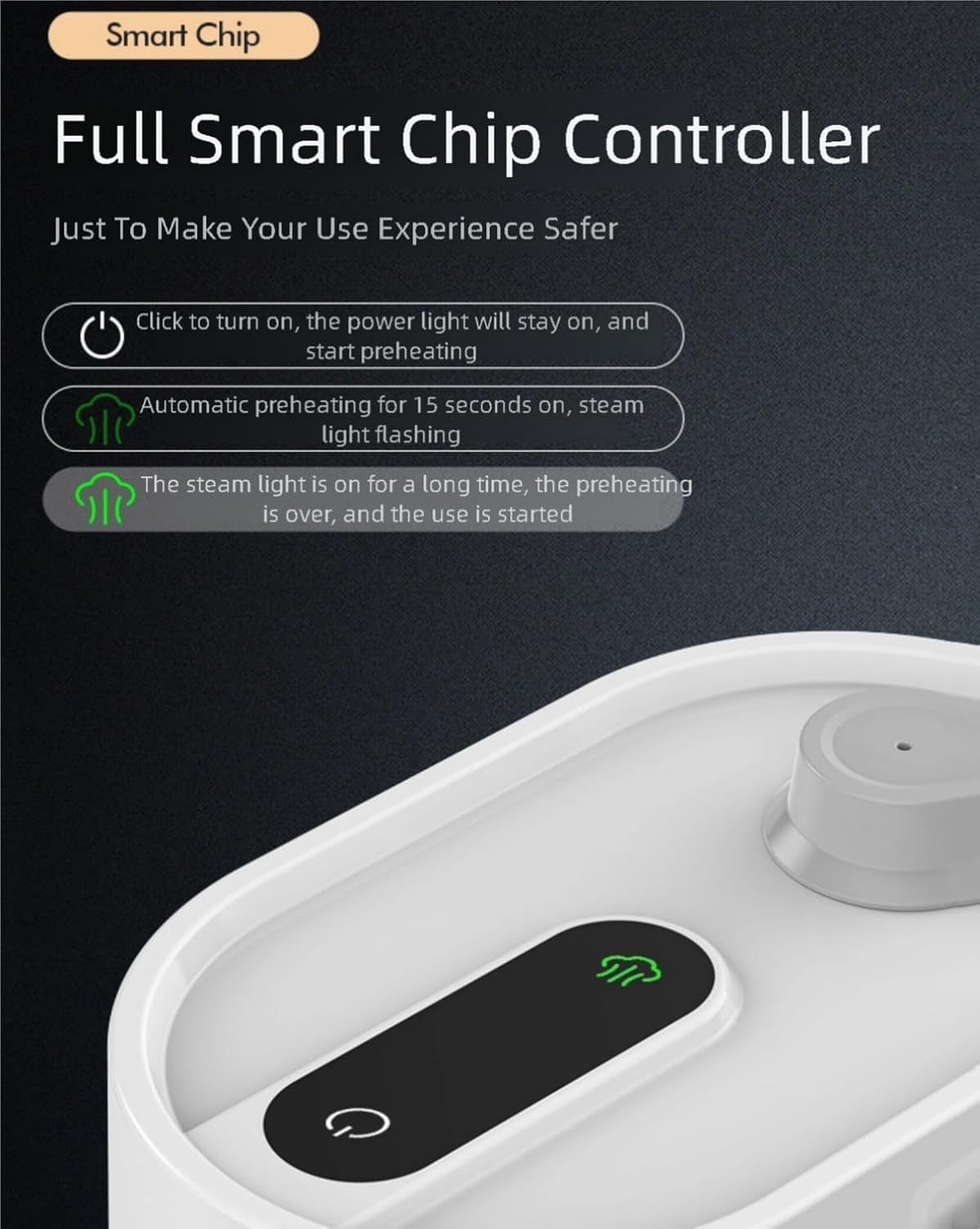 9 in 1 Handheld Steam Cleaner for Home Use, Portable Steamer for Cleaning, Multi-Function High Pressure Steam Cleaner for Car Detailing/Kitchen/Upholstery/Tile/Grout/Camping & All