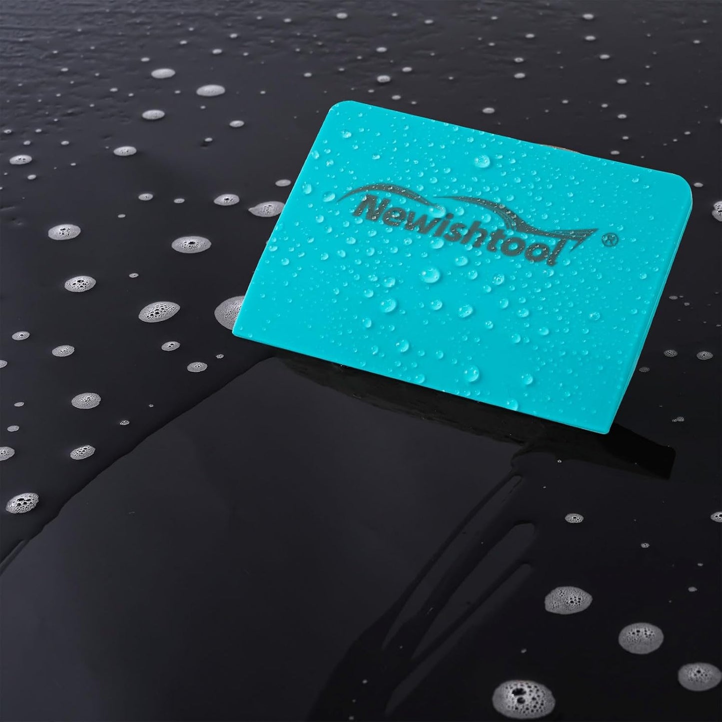 NEWISHTOOL Soft Silicone Small Squeegee for Vinyl, 2 PCS PPF Tools Window Tinting V-Blade Scraper for Window Film Application, Car Paint Protective Film Installation & Water Removal