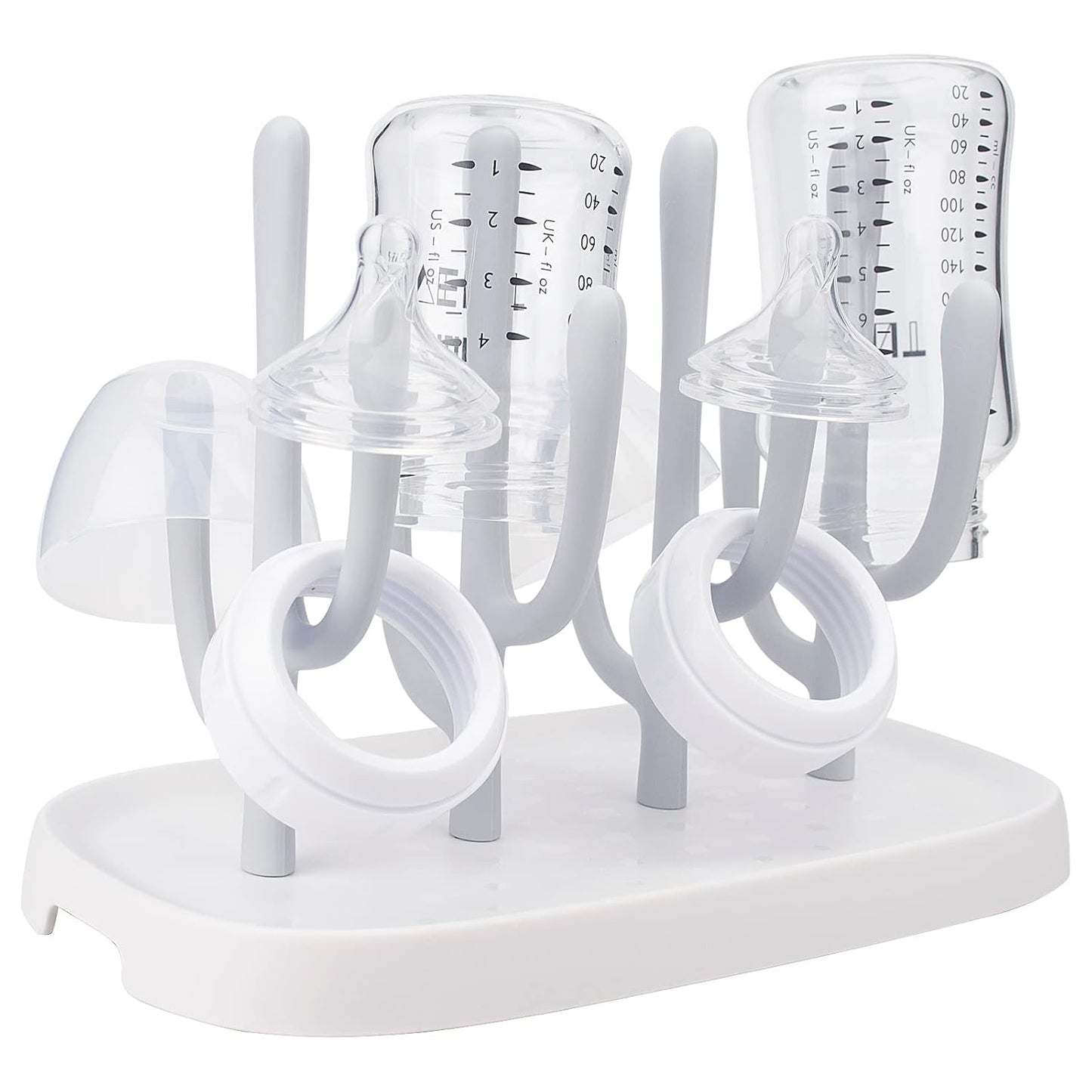 Baby Bottle Drying Rack, Space Saving Bottle Dryer Holder for Bottles, Nipples, Pump Parts, Cups