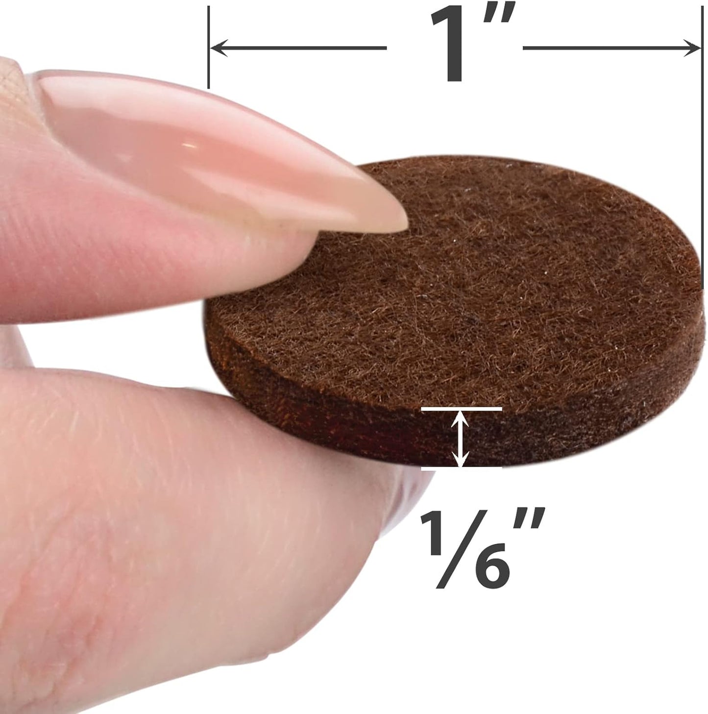 Felt Furniture Pads X-PROTECTOR - 48 Premium Floor Protector Chair Felts for Feet Wood Floors Best Hardwood Protect Your Hard Floors! (Brown)