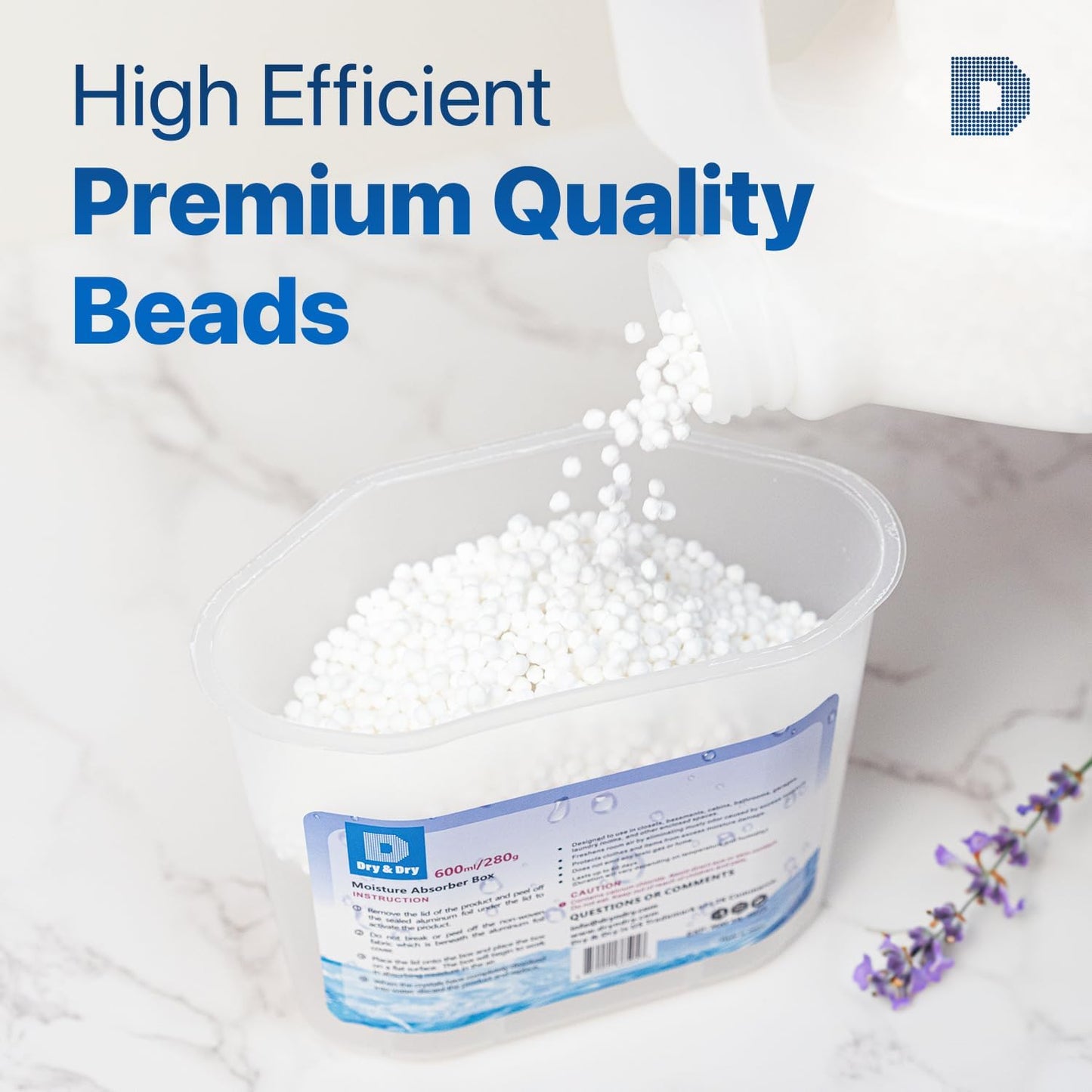 Dry & Dry Moisture Absorbers Refill Beads (15 LBS) - Dehumidifiers for Home Dehumidifier for Basement Dehumidifiers for Bedroom Small Dehumidifiers, Moisture Absorber Refill, Fragrance Free