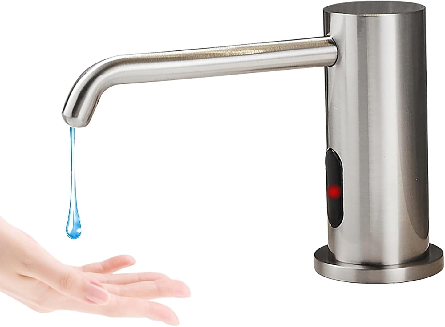 Automatic Soap Dispenser Touchless for Kitchen and Bathroom, Sink Built in Commercial Electric Soap Dispenser,Upgraded Infrared Sensors Brass Material, with Bottle and Pump 33.81oz/1000ml