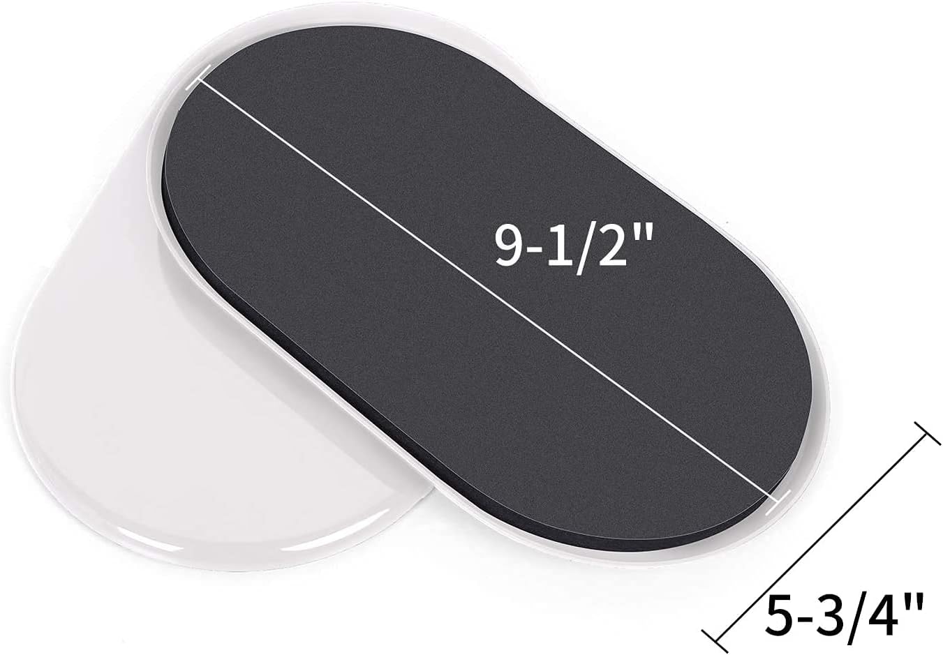 Ezprotekt 8 Pack Large Furniture Movers Sliders for Carpet, 9 1/2" x 5 3/4" Reusable Oval Furniture Moving Pads for Heavy Duty Bed Sofa Fridge Couch Cabinet, Move Items Quickly and Easily (Beige)