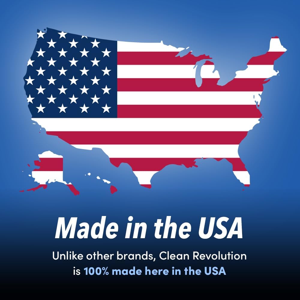 Clean Revolution Multi-Surface Cleaner Refill Supply | Non-Toxic, Eco-Friendly & Plant-Based | Ready To Use | Lemon & Herbs | 128 Fl Oz, 4 Pack, 512 Total Fl Oz