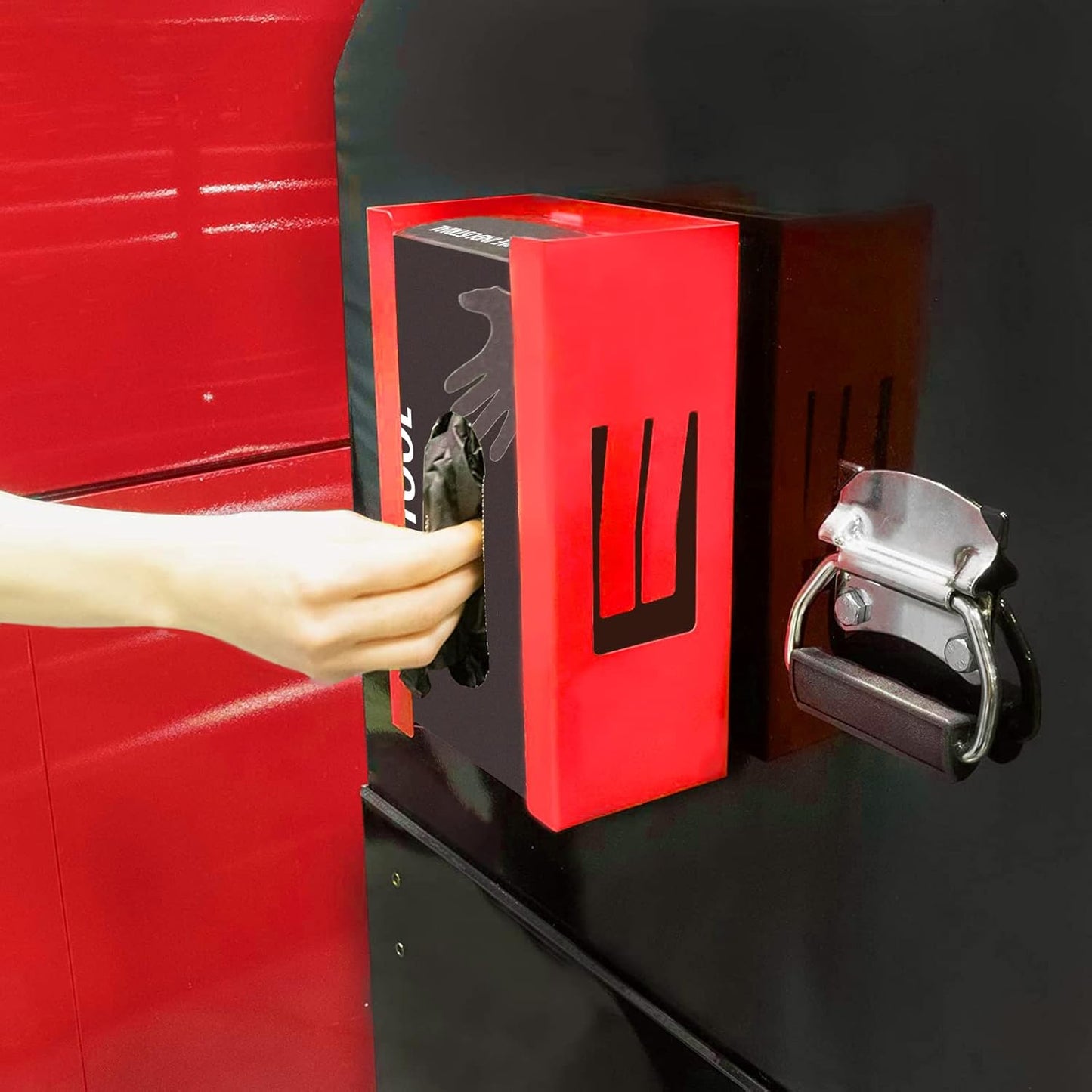 AIRTOON Magnetic Glove Dispenser, Disposable Gloves Box Holder, Glove Holder for Wall Mount, Magnetic Glove Box Holder