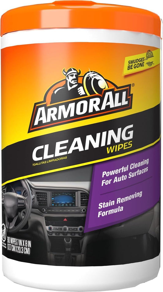 Armor All Car Cleaning Wipes for Interior and Car Exterior, 90 Wipes Each (Pack of 6)