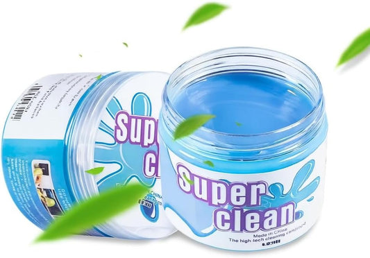 Car Cleaning Gel Pack of 2 – Reusable Car Interior Detailer Slime, Dust Remover Putty for Car Vents, Dashboard, Keyboard & Electronics, Auto Detailing Supplies for Easy Cleaning