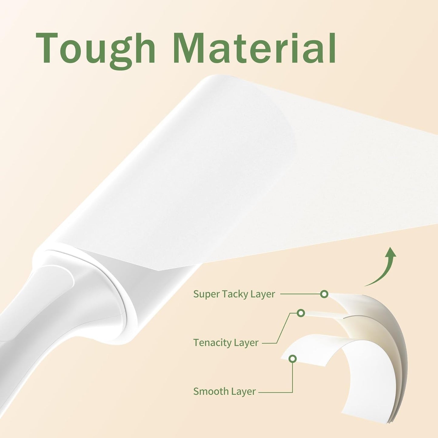 Extra Sticky Lint Roller for Pet Hairs 100 Sheets Lint Rollers with Reinforced 1 Handles and Tough Paper