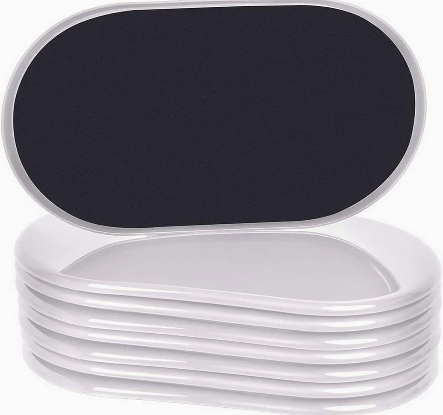 Ezprotekt 8 Pack Large Furniture Movers Sliders for Carpet, 9 1/2" x 5 3/4" Reusable Oval Furniture Moving Pads for Heavy Duty Bed Sofa Fridge Couch Cabinet, Move Items Quickly and Easily (Beige)