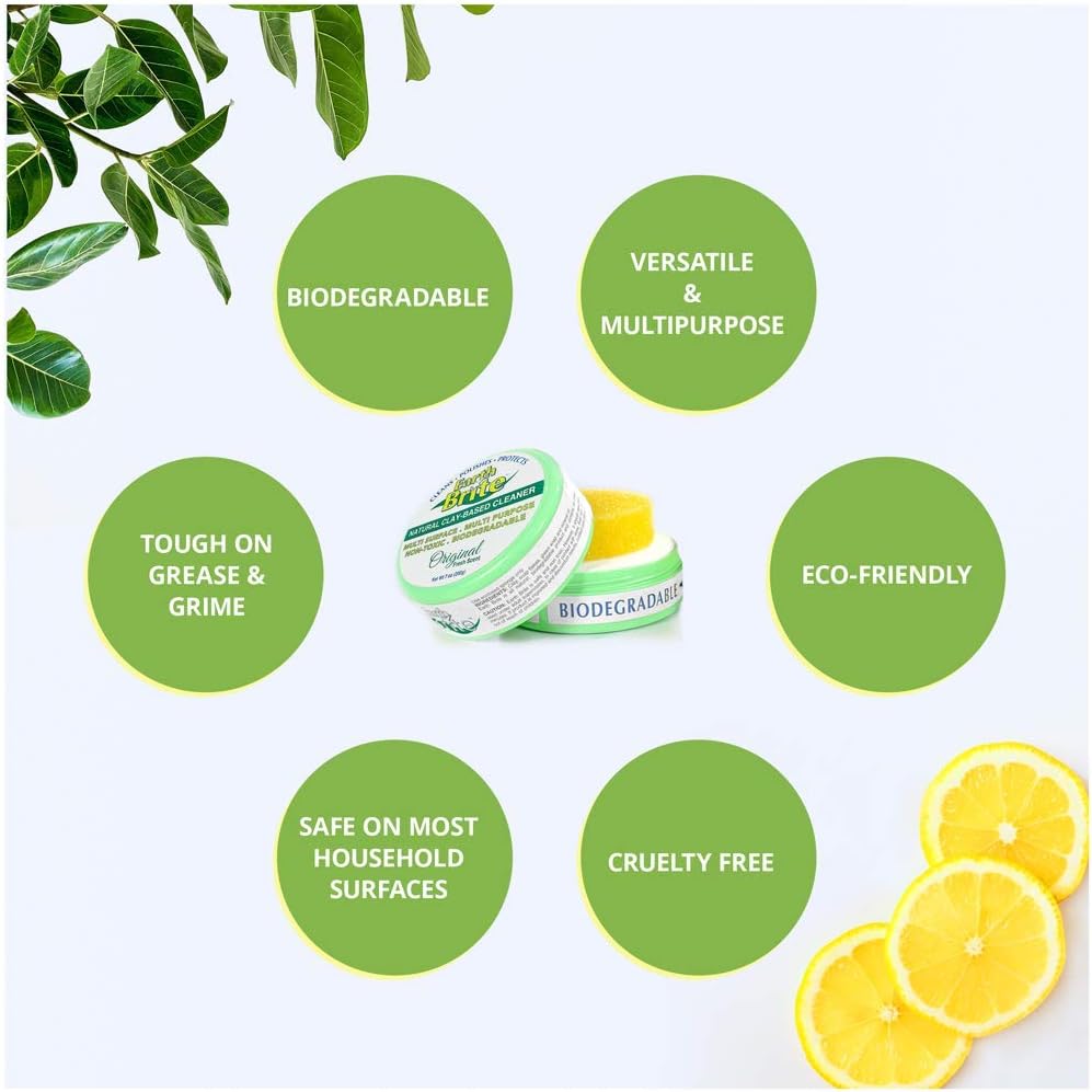 Clay Bar All Purpose Cleaner – Multi Surface Cleaner for Kitchens, Showers, and Hard Surfaces – 100% Natural Cleaning Product