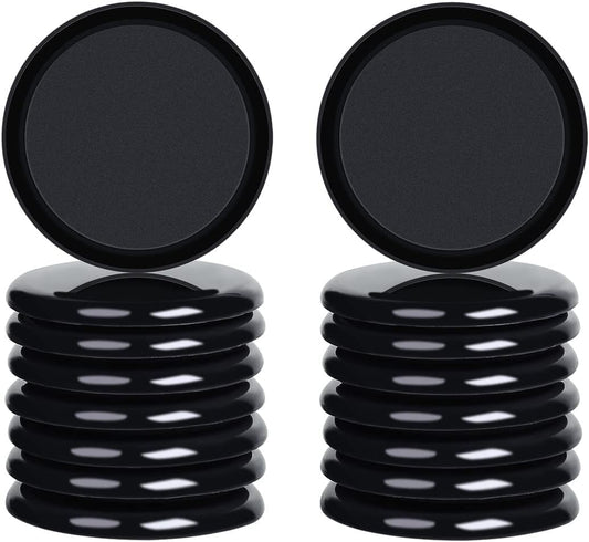 Ezprotekt 3.5 inch Reusable Furniture Movers Sliders for Carpet, 16 Pcs Round Furniture Moving Pads for Heavy Table Desk Bed Sofa Fridge Couch Cabinet, Move Items Quickly and Easily (Black)