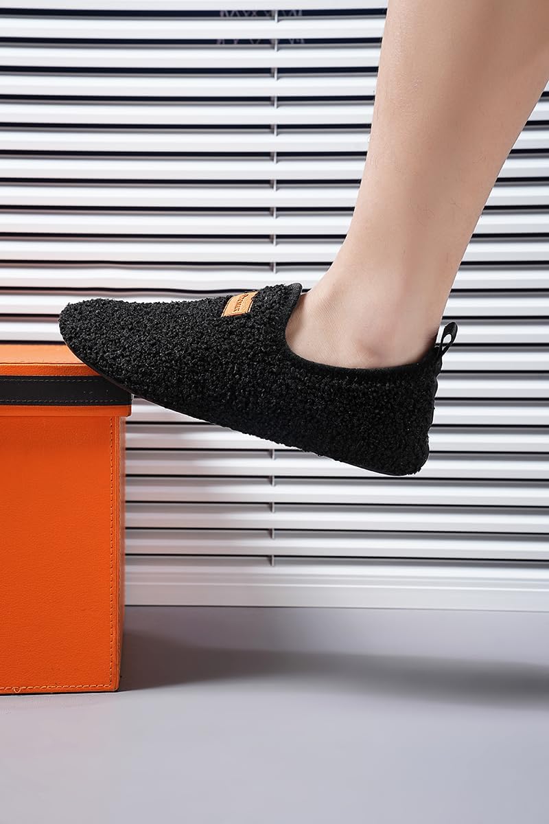 Adult Indoor House Slippers Socks Lightweight Non Slip Grip House Home Shoes for Women Men