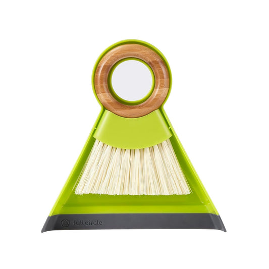 Full Circle Tiny Team Mini Brush and Dustpan Set, Green