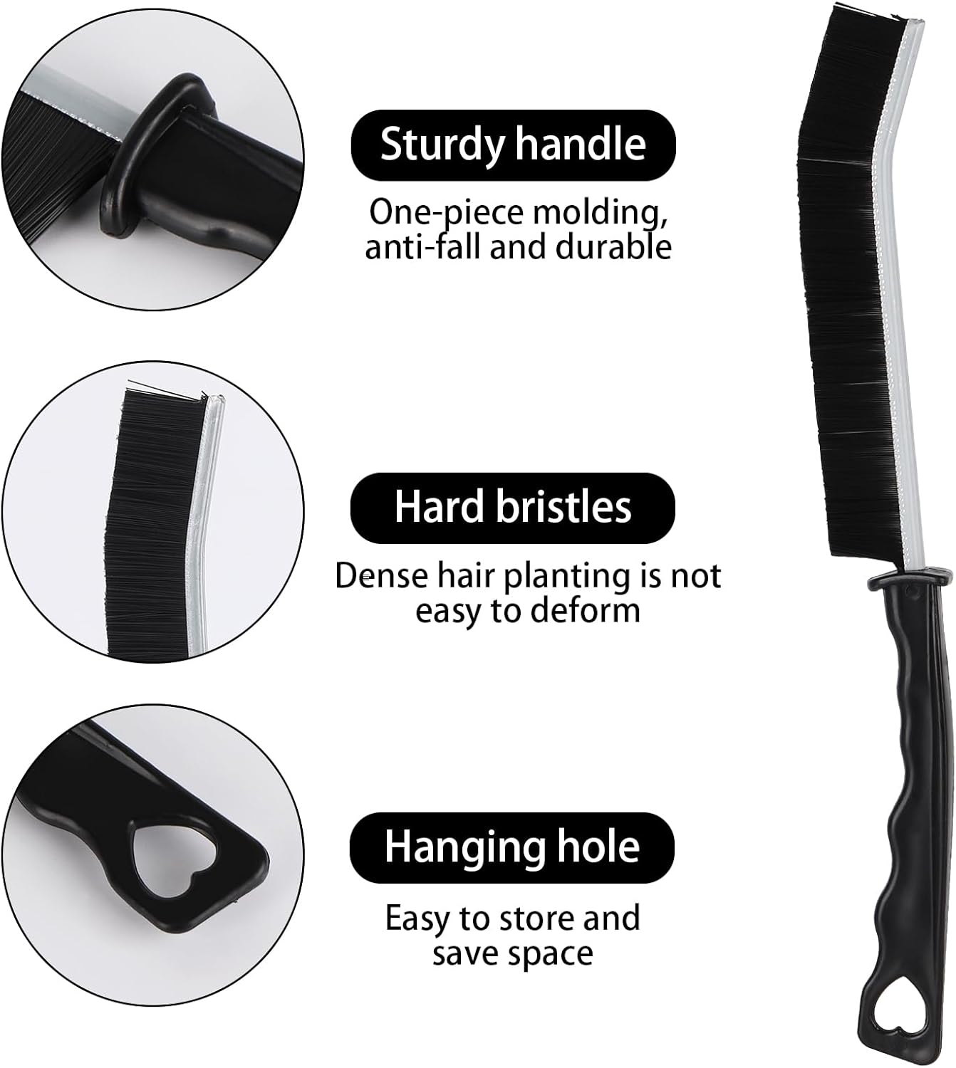 12Pcs Hard Bristle Crevice Cleaning Brush, Grout Cleaner Brush, Multifunctional Gap Cleaning Tool for Household Use, Bathroom, Kitchen, Window,Toilet