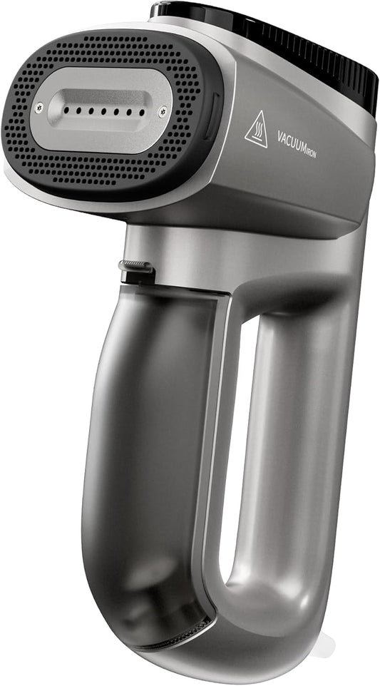 GKJ Steamer for Clothes, Handheld Vacuum Steamer 2300 Pa Suction, Portable Travel Steamers for Clothes, Steaming & Ironing 2 In 1, Auto-Grip, Removes Wrinkle