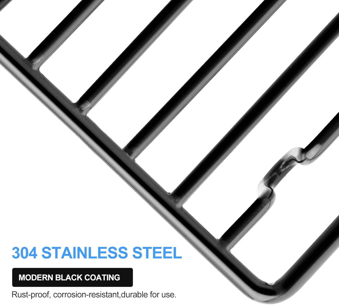 Bar Soap Dish Holder for Shower Bathroom Stainless Steel Rust Proof Self Draining, Black-2 Pack