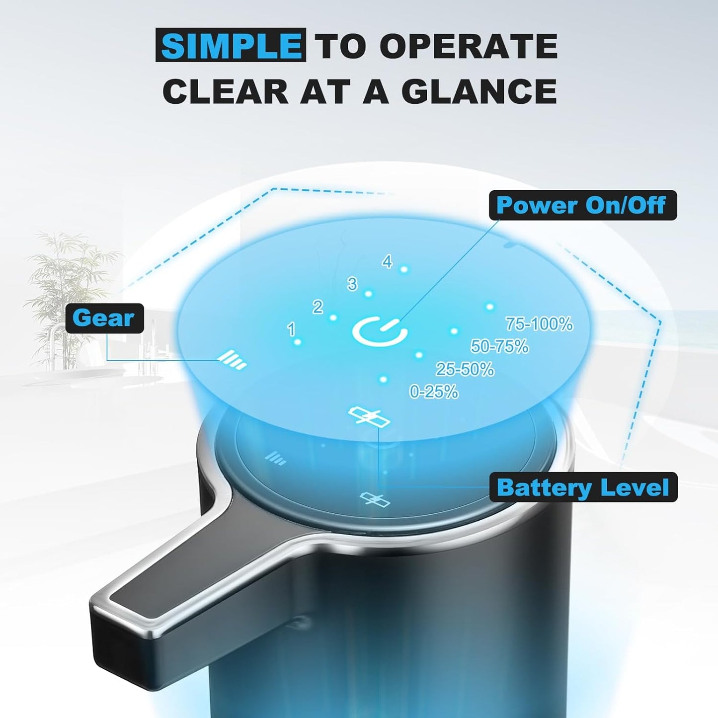 Automatic Soap Dispenser Liquid Touchless: 13.52oz/400ml Wall USB Rechargeable - 4-Level Adjustable Modern Electric Hand Soap Dispenser - Kitchen Bathroom Kids Family Black