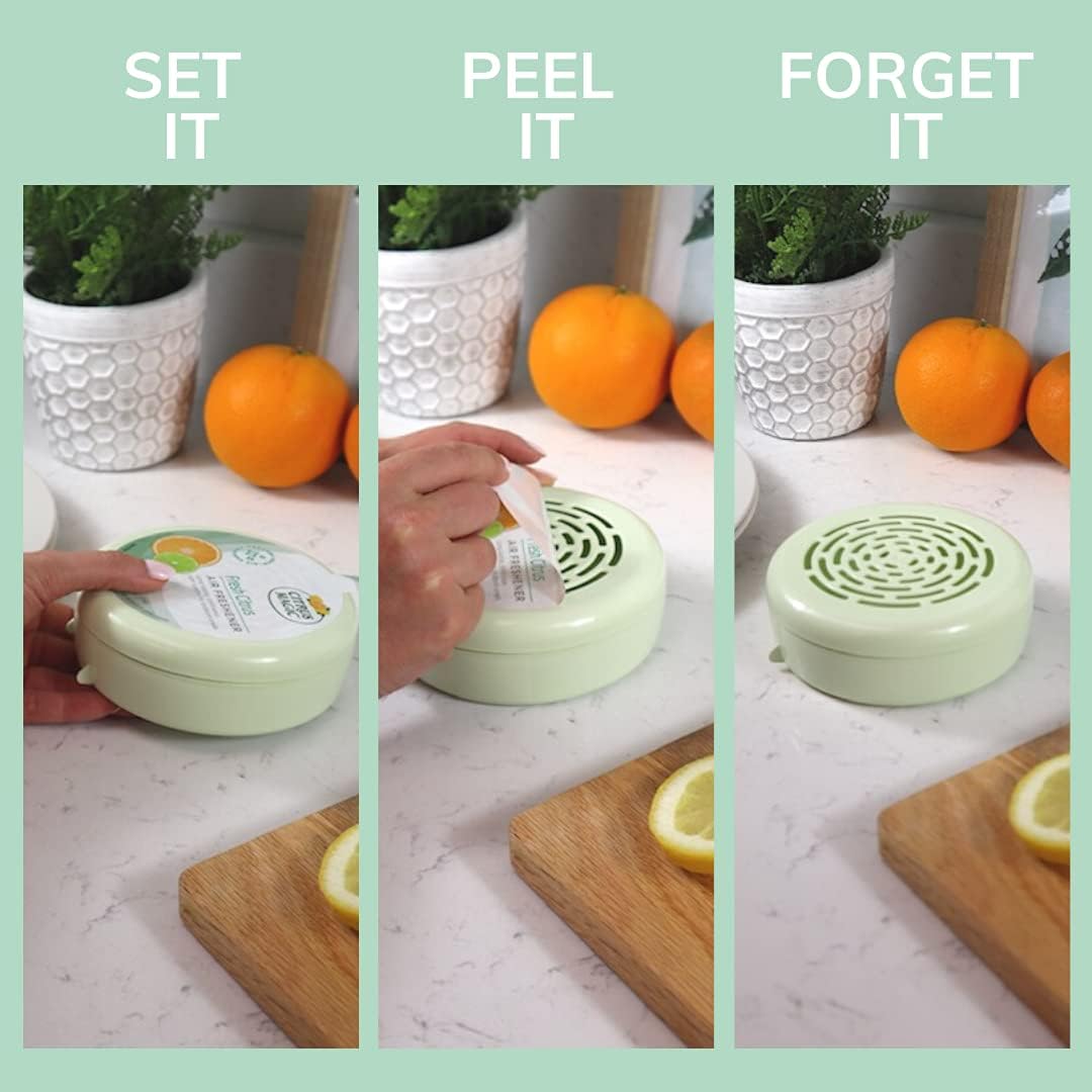 Citrus Magic Odor Absorbing Solid Air Freshener Fresh Citrus, 8-Ounce, Pack of 6, 6 Count