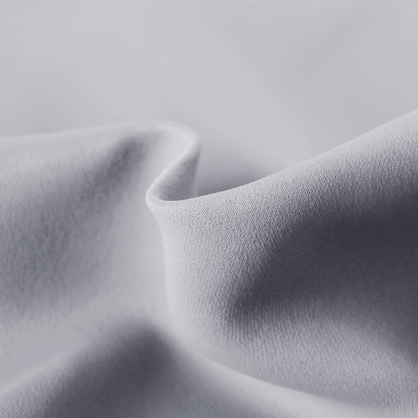 DWCN French Door Curtains – Rod Pocket Thermal Blackout Curtain for Doors with Glass Window, Kitchen and Patio Doors for Privacy, 25 X 40 Inches Long, 1 Curtain Panel with Tieback,Silver Grey