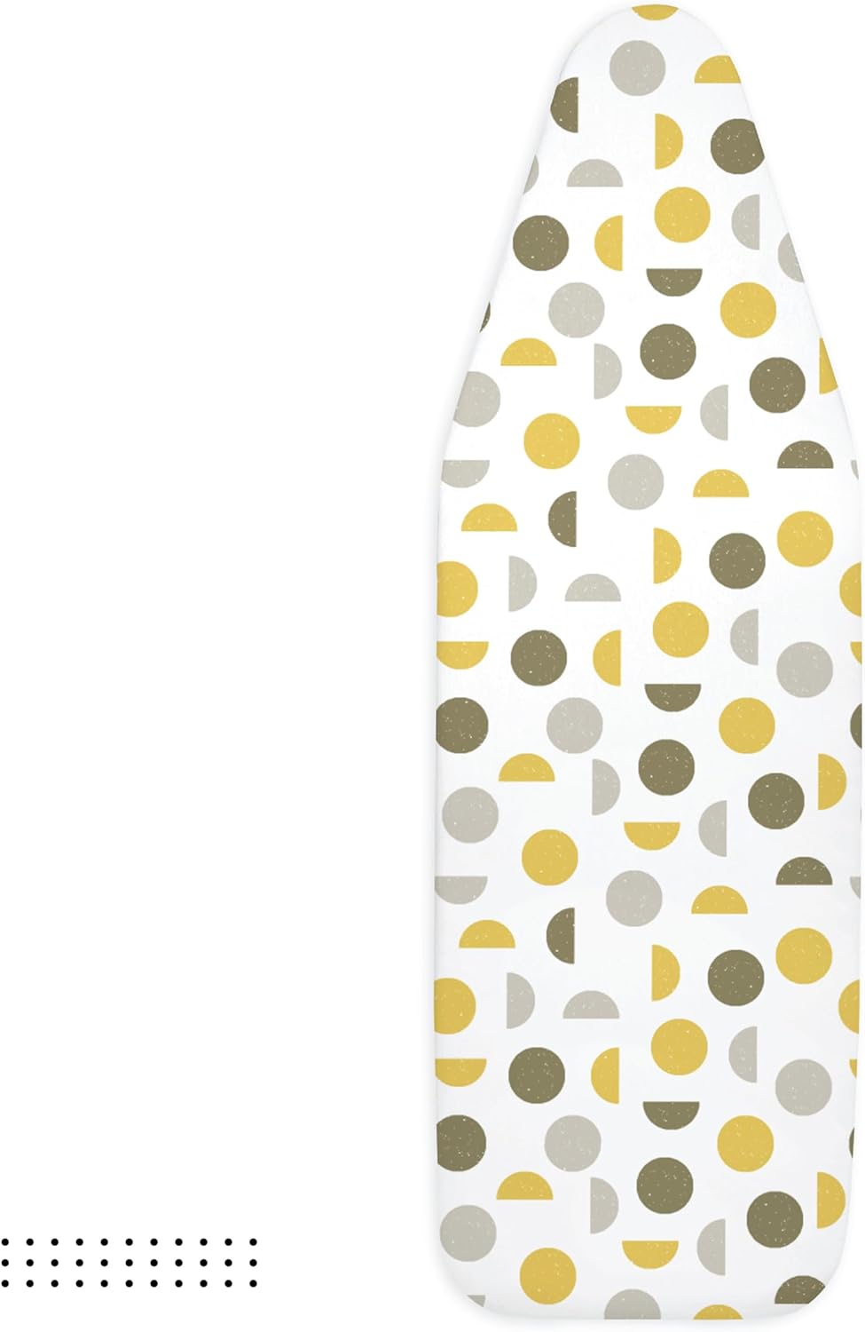 Encasa XO Ironing Board Cover and Pad 54"x15" - Thick 3mm Felt Padding, Drawstring Tightening & Lock, Easy Fit, Scorch & Stain Resistant, Fits Standard Large Ironing Board - Yellow Moon