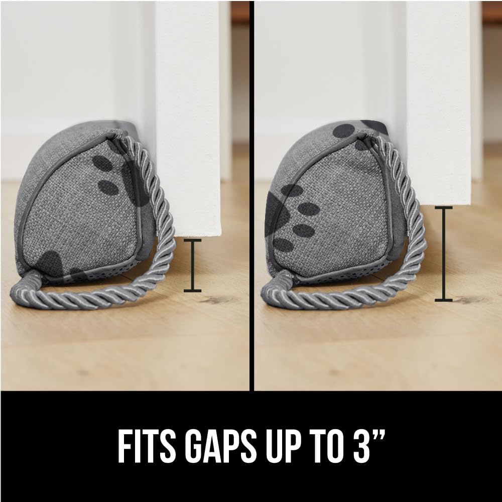 GORILLA GRIP Door Draft Stopper for Bottom of Doors, Weather Stripping Seal Blocks Hot Air, Noise, Bugs, Keeps Cold AC in, Sound Proofing Easy Install Gap Filler, Home Essentials, 32 Inch, Paws