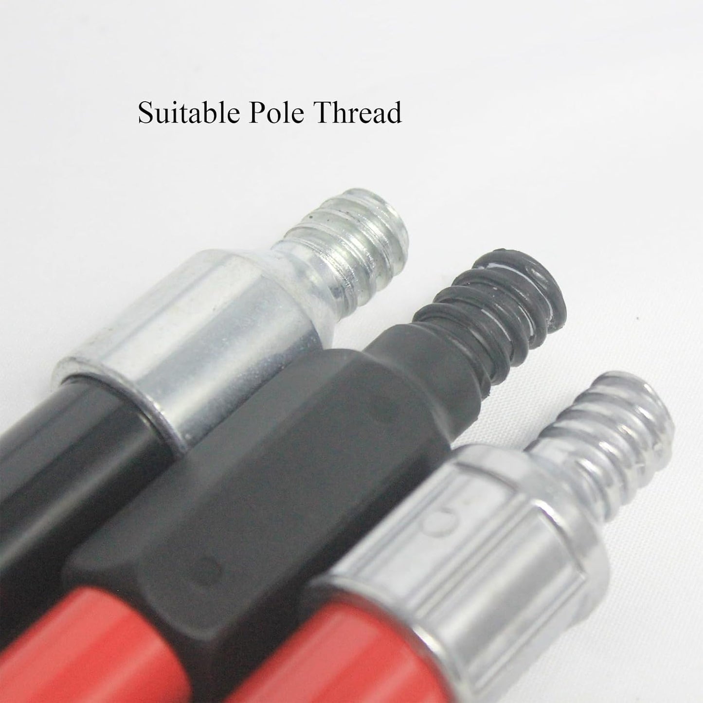 4PCS Push Broom Head Outdoor Large Stiff Bristle Broom Head - Excellent Cleaning Performance - Easy Installation Broom Head(18 inches)