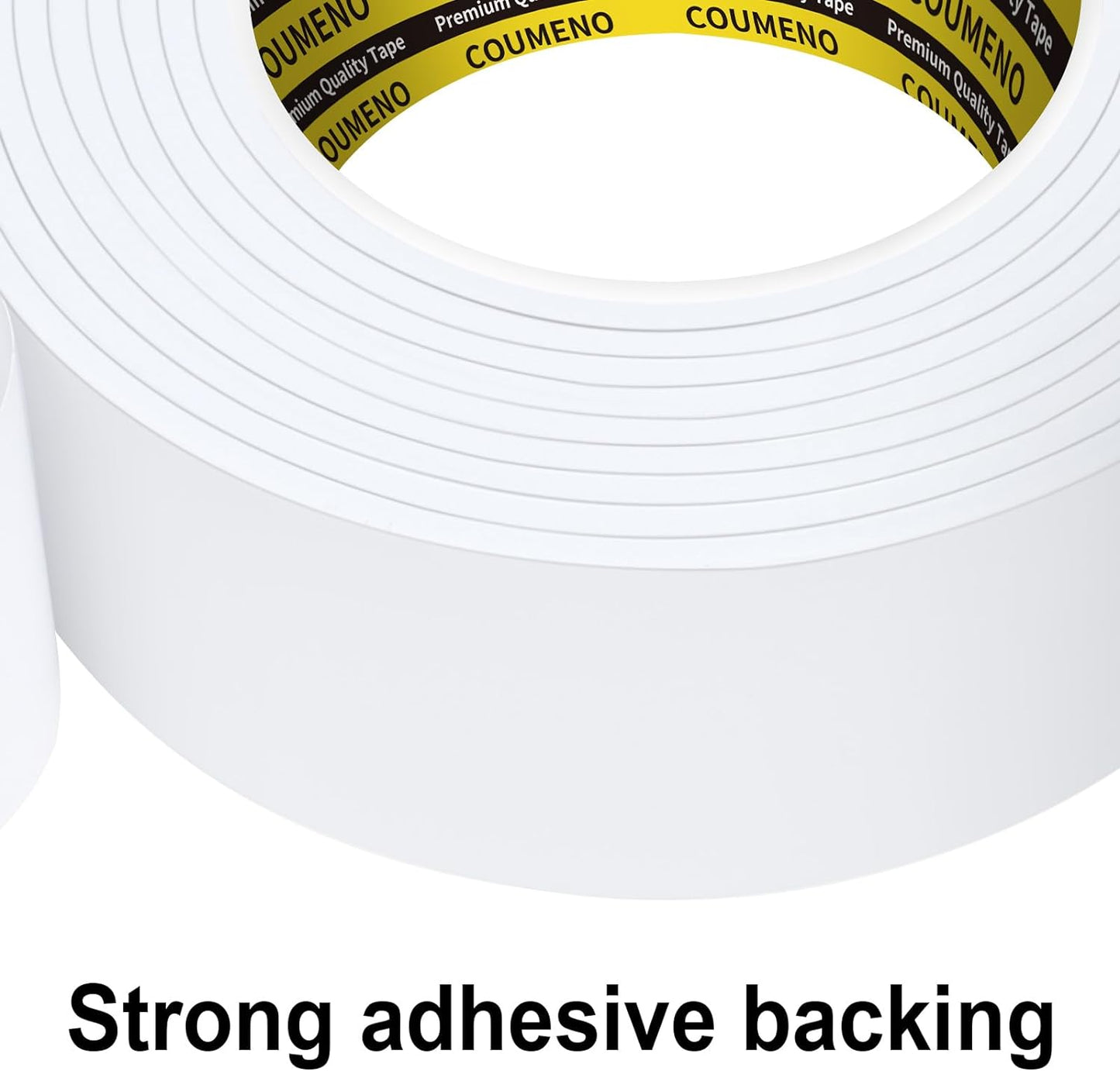 3 Pack EVA Single-Sided Adhesive Foam Tape 1.2inx16.4FT Single-Sided Sealing Strip Foam Pad Sponge Tape Window Weatherproof Whtie