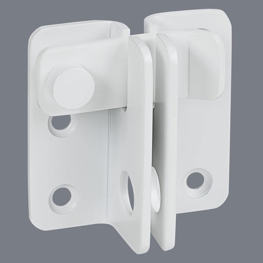 Alise Flip Latch,Gate Latches Slide Bolt Latch Safety Door Lock Catch for Barn Cabinet Pet Cage Wood Fence Bathroom Garage Window,SUS304 Stainless Steel Gate Hardware Locks,White Finish MS5009-W