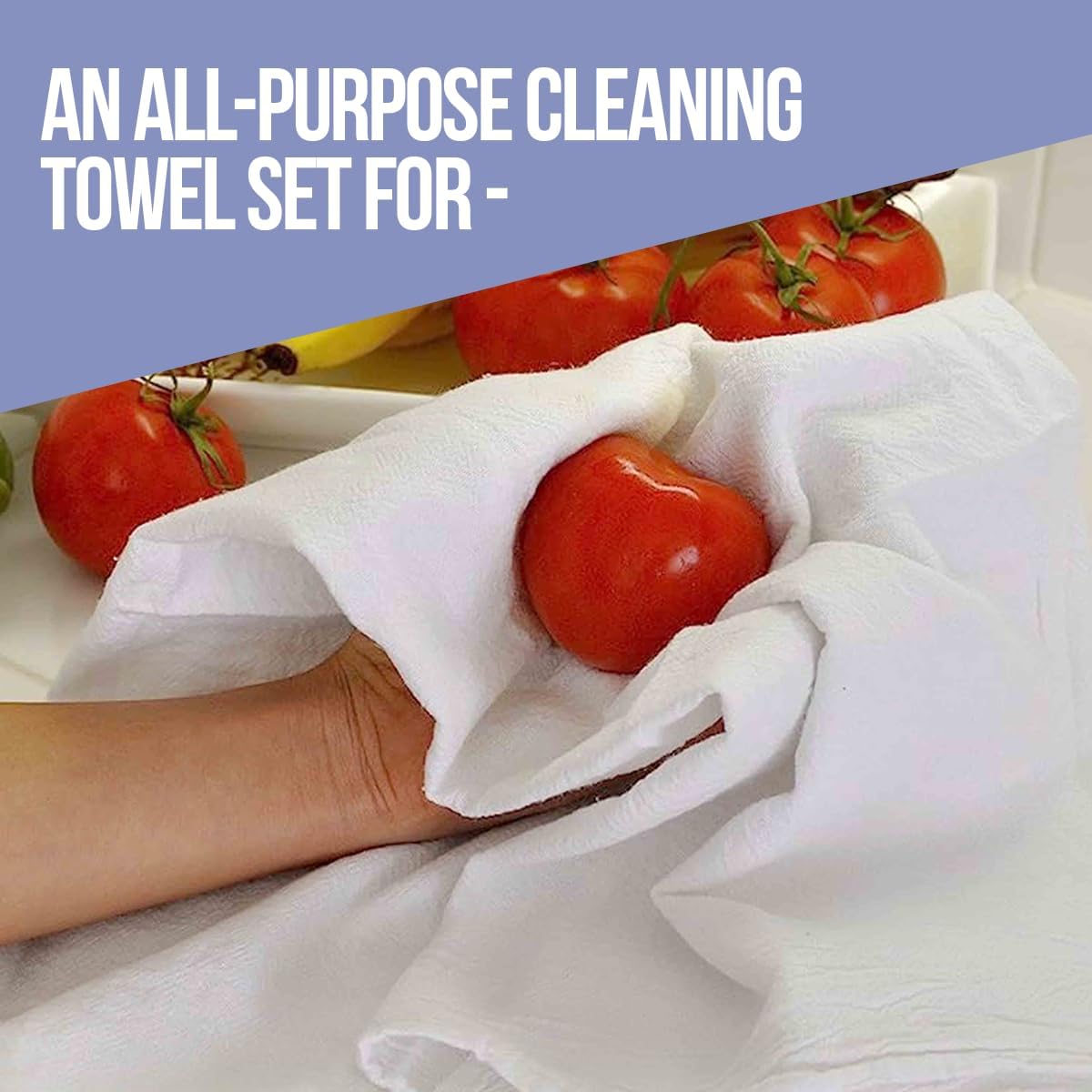 Flour Sack Towels| Tea Towel for Crafts| Kitchen Dish Cotton Blank Towel for Embroidery|Baking Bread Proofing Linen Cover| Thick Absorbent Quick Dry| 7 Pack 33"X38" White