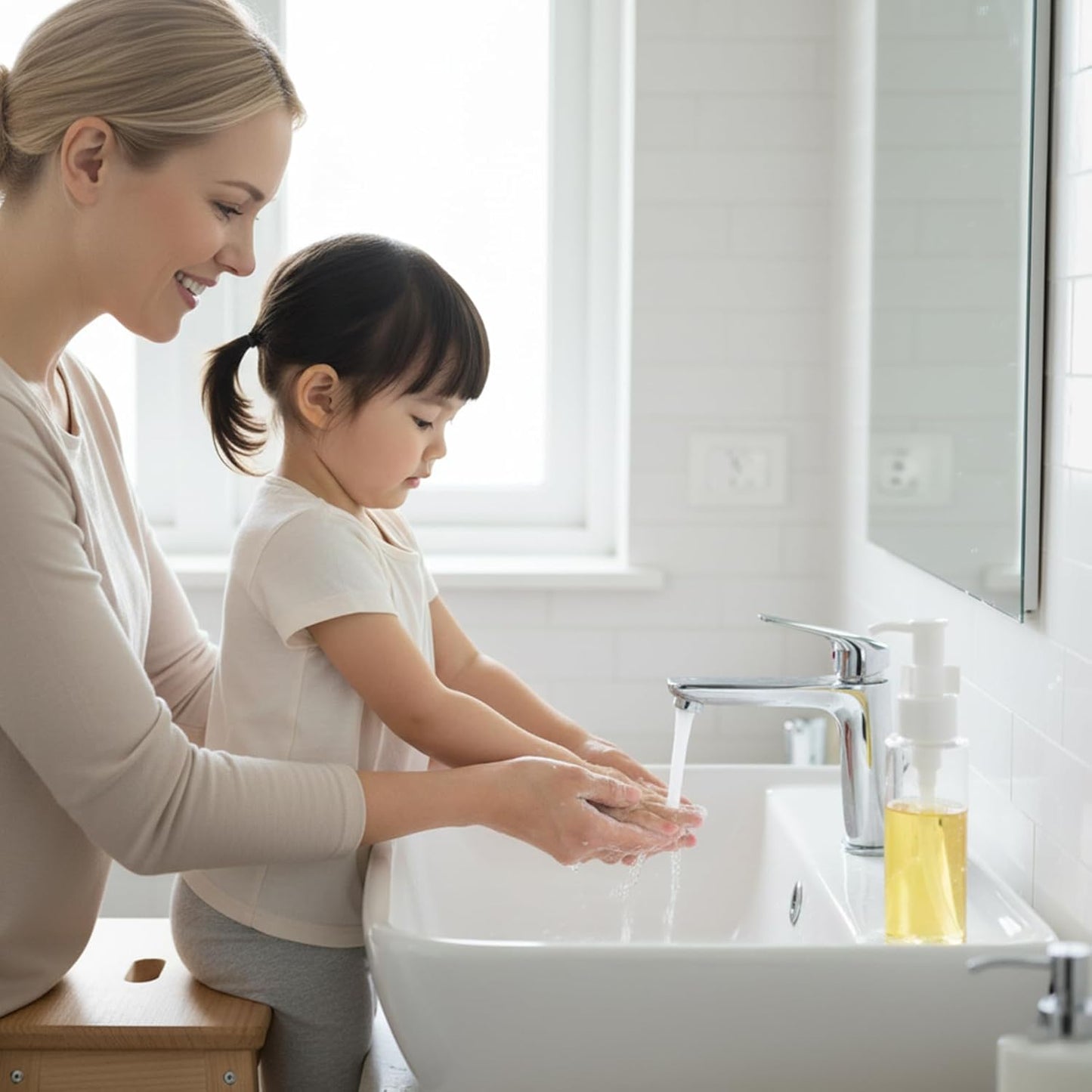 7 Pack 3.4 Oz/100ml Travel Pump Bottle TSA Approved Empty Plastic Pump Bottles Dispenser Portable Refillable Container Clear Lotion Dispenser Bottle for Shampoo Shower Gel