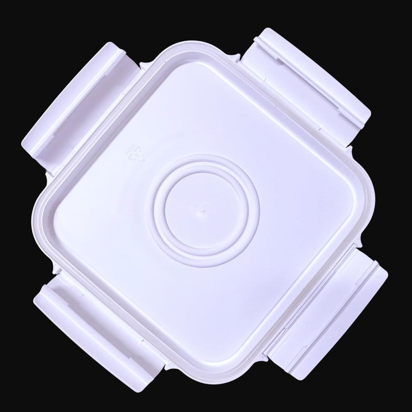 House Naturals 4 Gallon Square Food Grade Bucket Pail with Plastic Handles and Lid (Pack of 3) Made in USA containers (RED-White Lids)