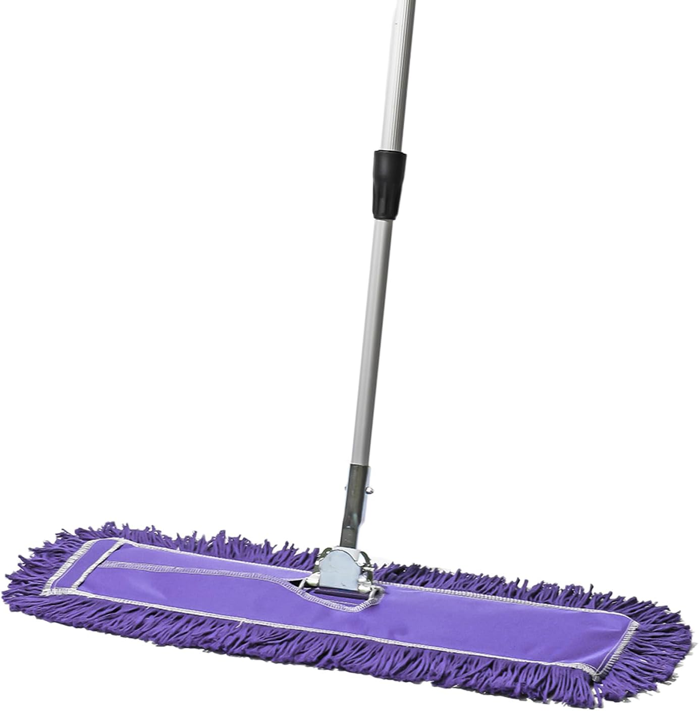 24 Inch Purple Commercial Dust Mop & Floor Sweeper with Extendable Handle – Mop for Hardwood, Tile, and Concrete Floor Cleaning