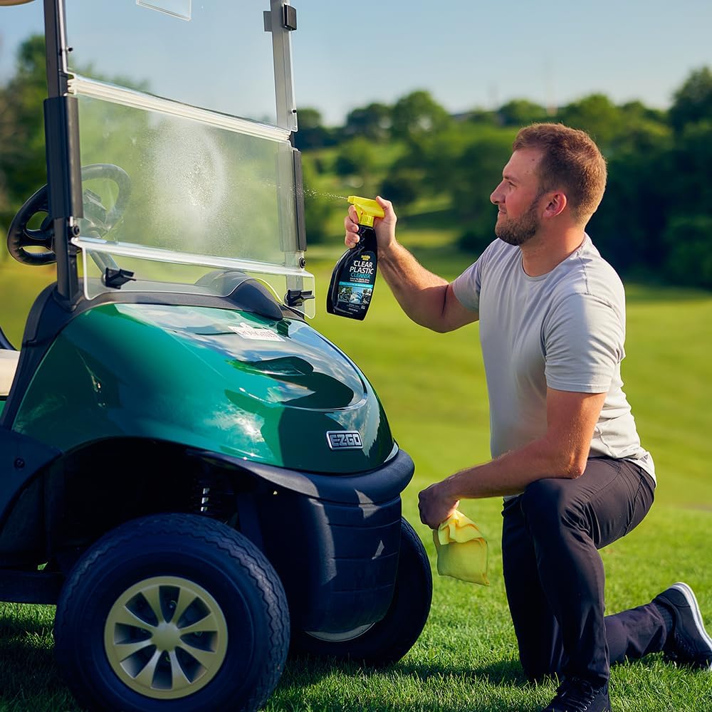 Invisible Glass 92084-4PK Clear Plastic Cleaner for Cars, Motorcycles, RVs, Boats, Helmet Visors, Golf Carts, Acrylic and Vinyl Windows, Streak-Free, Haze-Free, Removes Static, 22 Fl Oz, Pack of 4