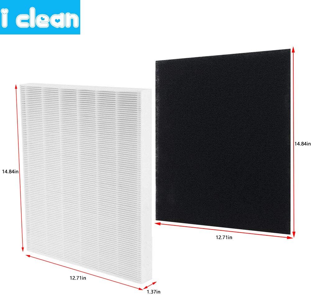 I clean Replacement Air Filter for Coway Airmega AP-1512HH and Airmega 200M Air Purifi-er, 2 Premium HEPA Filter and 4 Carbon Pre-Filters, Compared to Part # 3304899