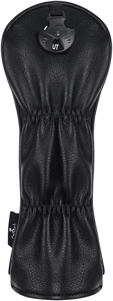 Big Teeth Golf Cover USA Stripe and Star Headcover Covers, Driver Fairway Wood Hybrid Headcovers Fits Blade Mallet Putter Iron and Woods with Magnetic Club Protector Pu Leather Golf Accessories