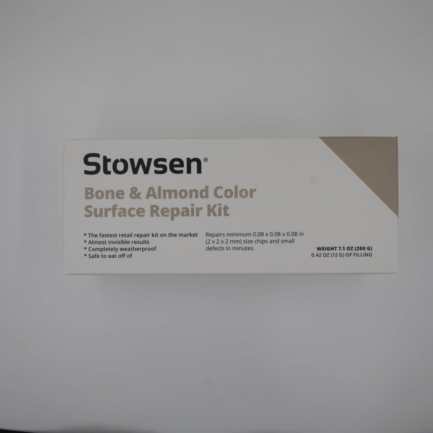 Bone & Almond Color Surface Repair Kit - Fix Chips & Defects in Minutes | Repair Tiles Bathroom Fixtures and Countertops with Ease | for Porcelain Ceramic Fiberglass Corian and Enameled Surfaces