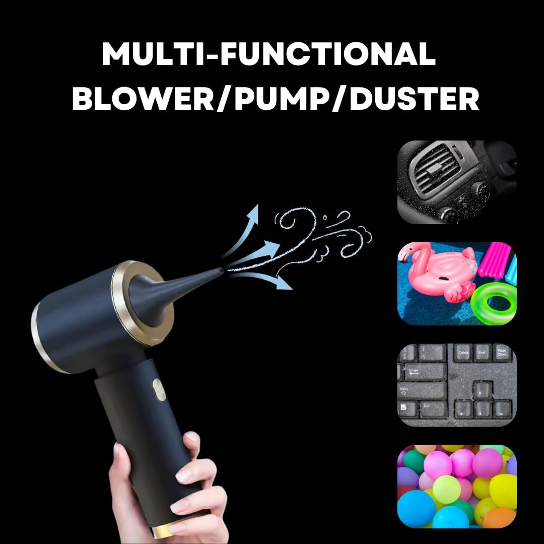 Car Vacuum Handheld 20000 PA 4in1 Cordless Rechargeable Multi-Functional Compact Powerful Suction Brushless Motor Compressed Air Duster Washable HEPA Filter Mini Home Office Pet Gift Men Women