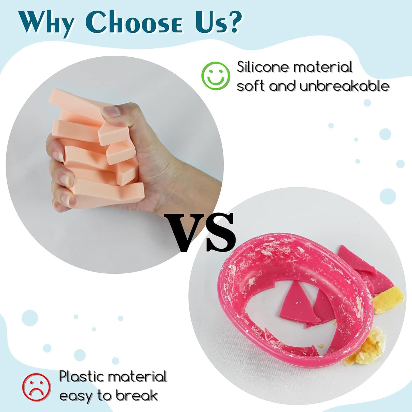 Silicone Soap Dish for Bar Soap Holder for Shower Bathroom Self Draining Waterfall Drying Tray Keep Soap Bars Dry Clean & Easy Cleaning (White, 1)