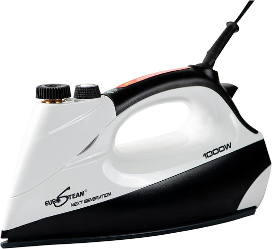 Eurosteam Next Generation Iron - Powerful Steam with Built-in Boiler - No Temperature Setting for All Fabrics - Experience Professional-Quality Ironing to CUT your TIME IN HALF.