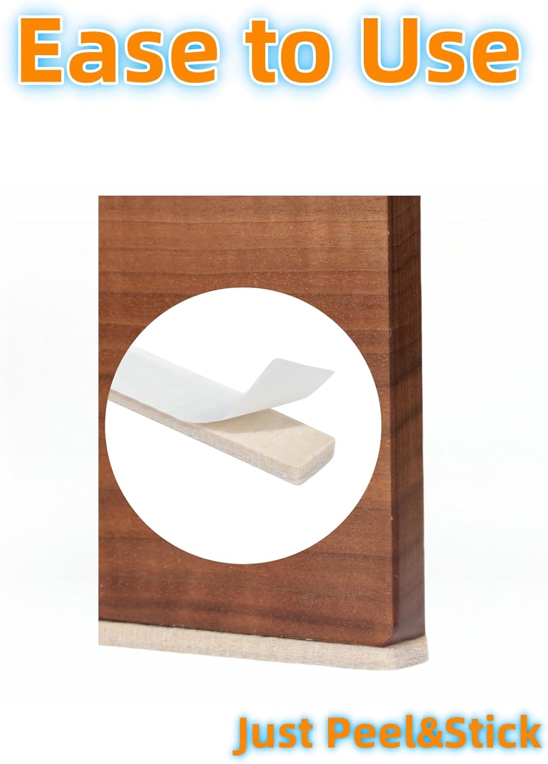 Furnigear Felt Strips with Adhesive Backing for Furniture - Felt Furniture Pads for Hardwood Floors, Furniture Chair Feet Felt Pads, Furniture Floor Protector Sliders 30 Pcs 3 x 1/2" Rectangular Beige