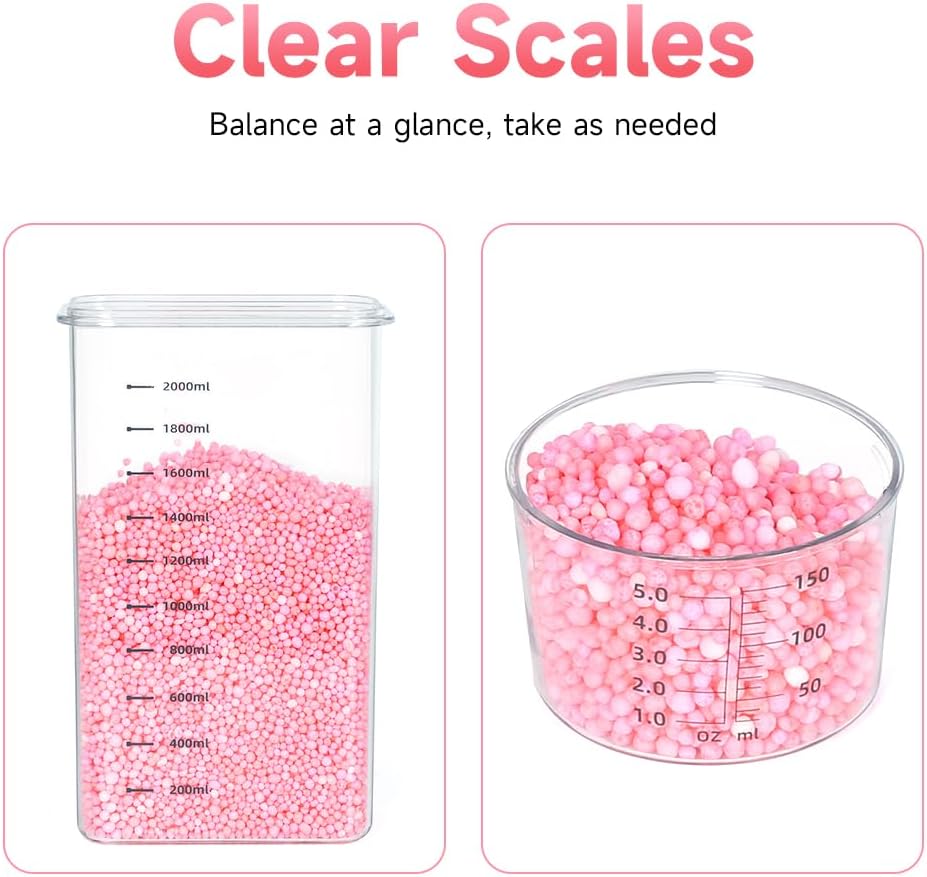 2 Packs Laundry Detergent Dispenser, Tokokimo Laundry Power Container,Laundry Scent Booster Beads Dispenser for Washing Powder, Soda Powder, Grain