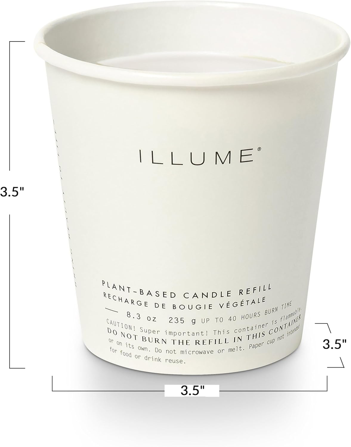 ILLUME Boxed Glass Candle Refill, Woodfire