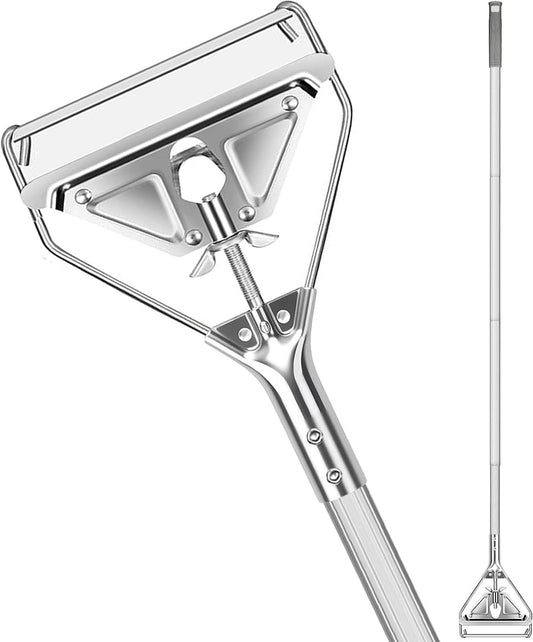 Commercial Mop Handle Heavy Duty,Industrial Metal Mop Stick Replacement for Home, Garage, Office, Workshop,Warehouse Floor Cleaning