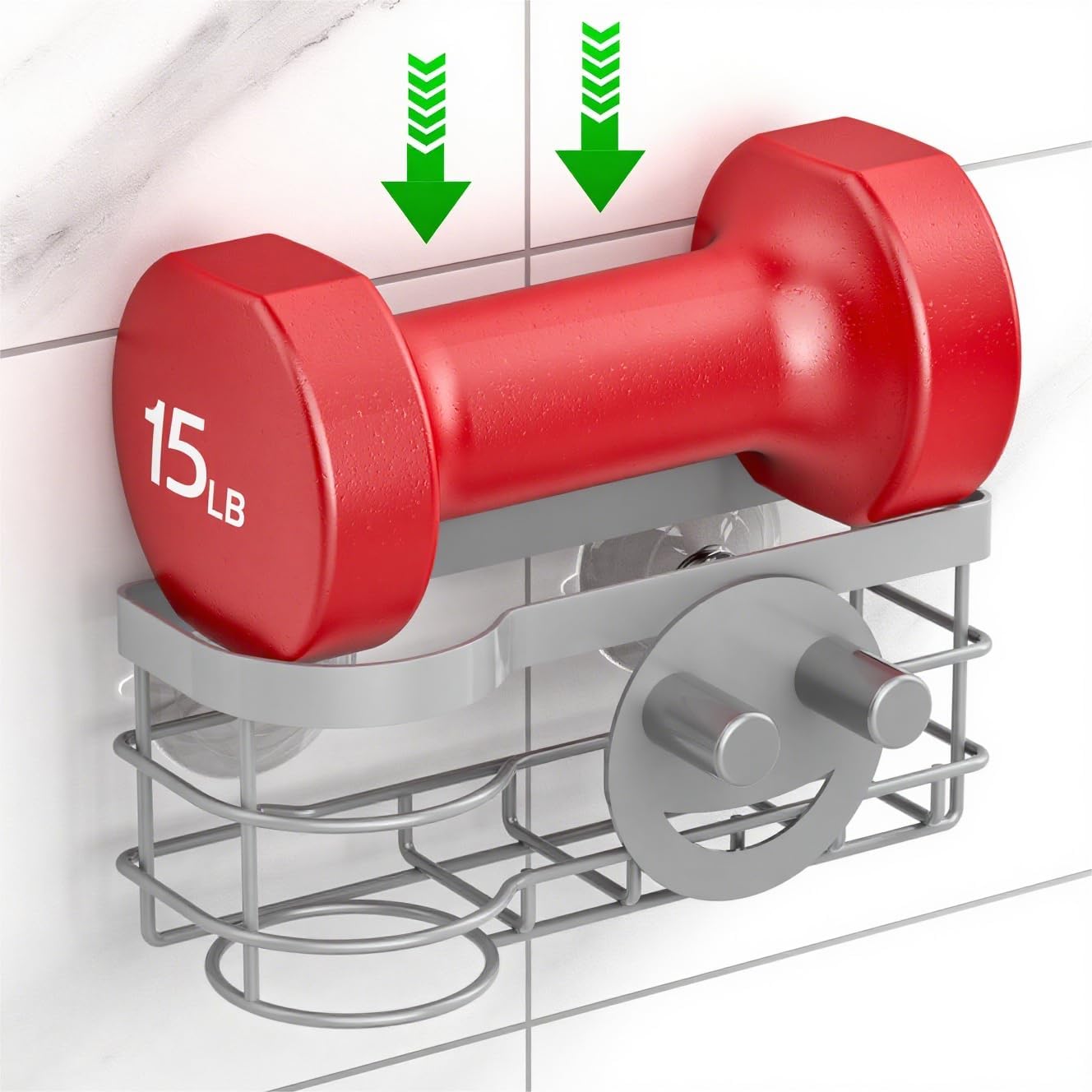Cisily Grey Smiley Sponge Holder for Kitchen Sink Caddy, Stainless Steel Brush Holder Dish Cloth Hanger, Suction Cup Sink Organizer Scrubber