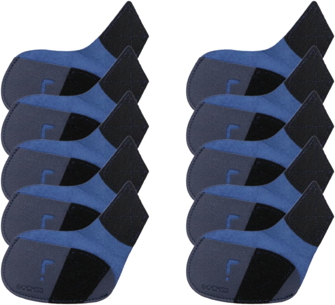 I Golf Iron Headcovers 10pcs PU Fit Both Right-Handed Clubs Golf Club Protector for Titleist Callaway Ping Taylormade Fit More Brands Golf Iron.