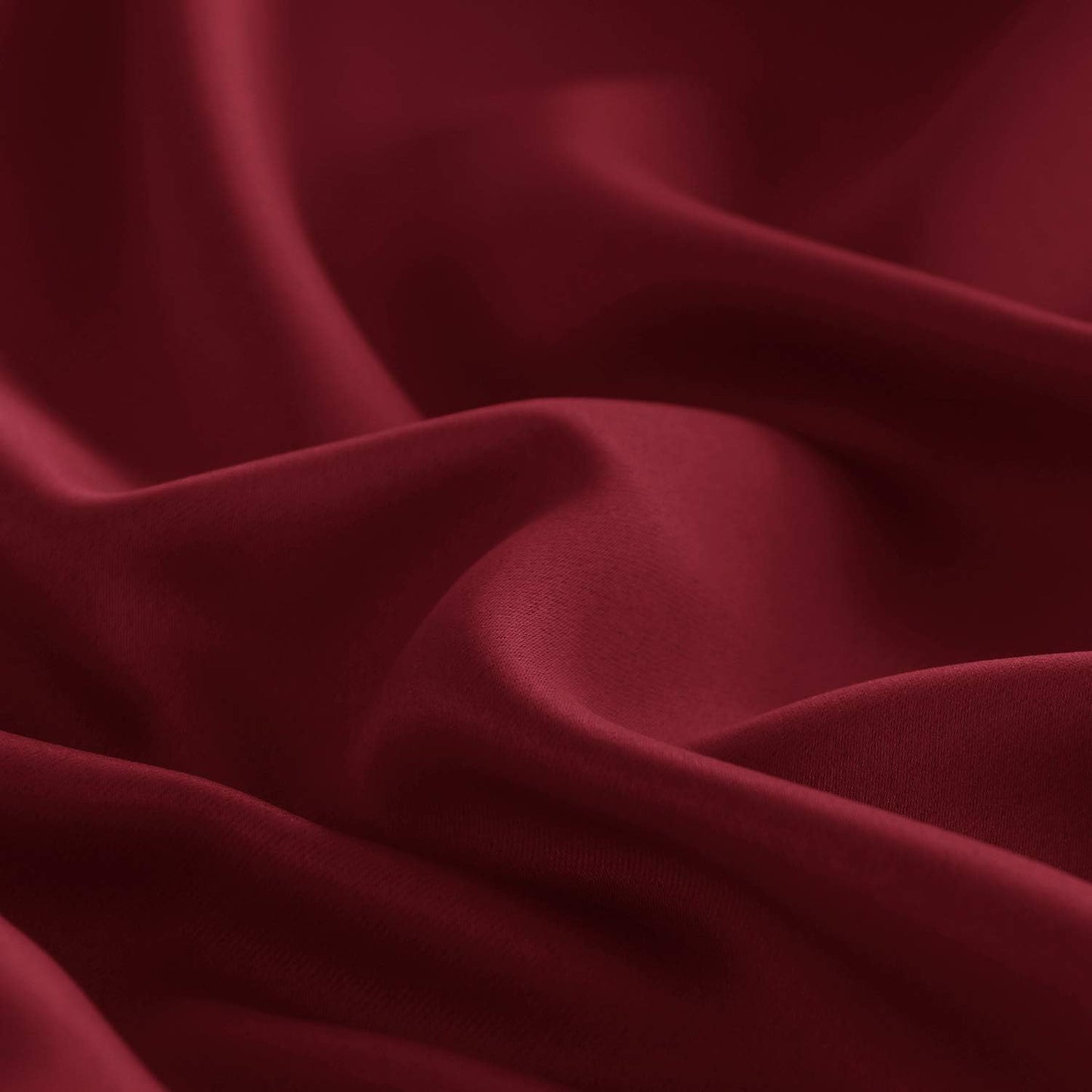 DWCN French Door Curtains – Rod Pocket Thermal Blackout Curtain for Doors with Glass Window, Christmas, Kitchen and Patio Doors for Privacy, 54 X 40 Inch, 1 Curtain Panel with Tieback, Burgundy